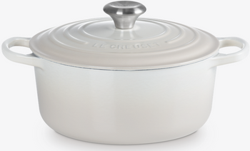 Brytfanna żeliwna okrągła 24 cm meringue LE CREUSET