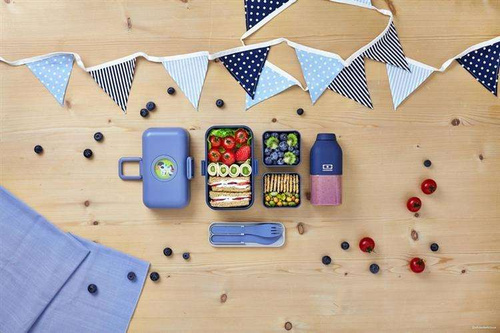 Sztućce podróżne Pocket Color Blue Infinity MONBENTO