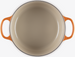 Brytfanna żeliwna okrągła 24 cm płomienna LE CREUSET