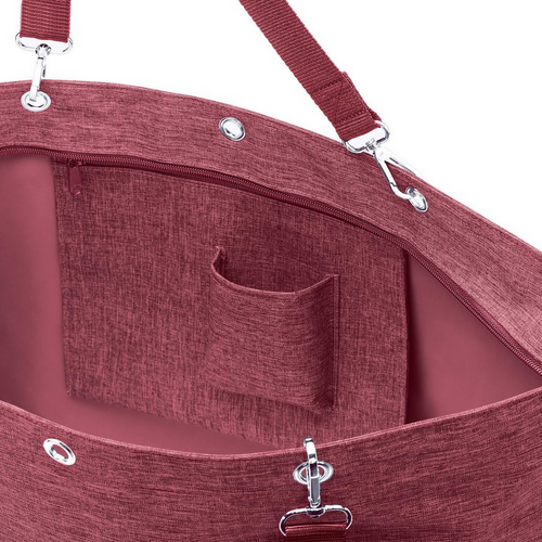 Torba shopper XL twist maroon REISENTHEL