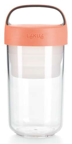 Pojemnik Jar To Go 600 ml coral LEKUE