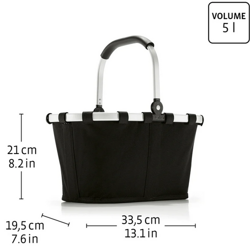 Koszyk carrybag XS frame glossy dots black REISENTHEL