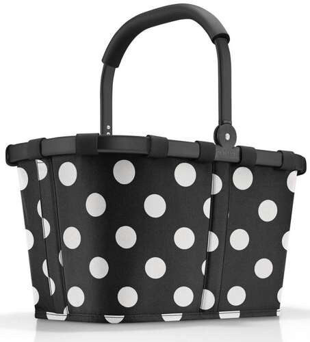 Koszyk carrybag frame dots white REISENTHEL