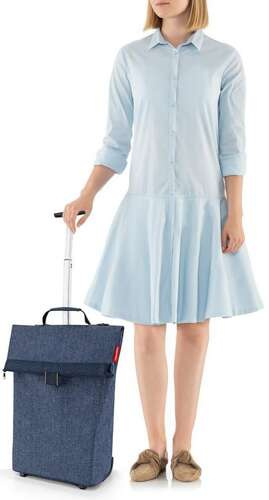 Wózek trolley M herringbone dark blue REISENTHEL