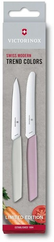 Zestaw 2 noży do warzyw i owoców Swiss Modern trend colors VICTORINOX