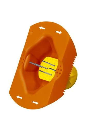 Uchwyt do tarek i szatkownic pomarańczowy BÖRNER