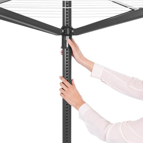 Suszarka ogrodowa Lift-O-Matic 50m (mocowanie do gruntu) Antracyt BRABANTIA