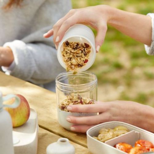 Pojemnik Jar To Go 600 ml beige LEKUE