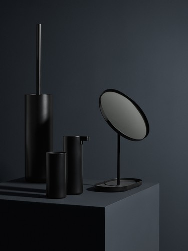 Podwójny reling na ręczniki 60cm MODO czarny BLOMUS