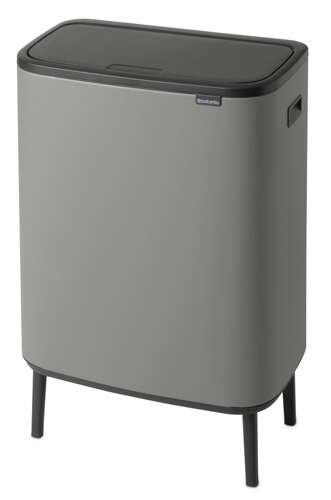 Kosz BO Touch Bin Hi 2x30 l  Mineral Concrete Grey BRABANTIA
