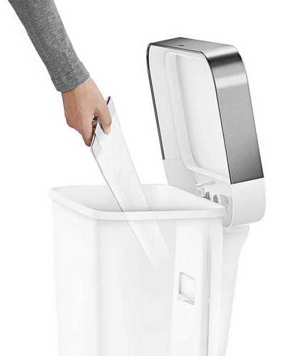 Kosz na śmieci 45l Liner Pocket biały SIMPLEHUMAN