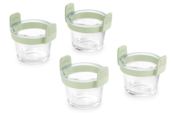 Zestaw 4 form szklanych okrągłych do Air Fryer LEKUE