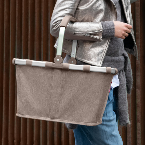 Koszyk carrybag herringbone mokka REISENTHEL