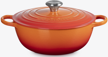 Garnek żeliwny 26 cm La Marmite płomienny LE CREUSET