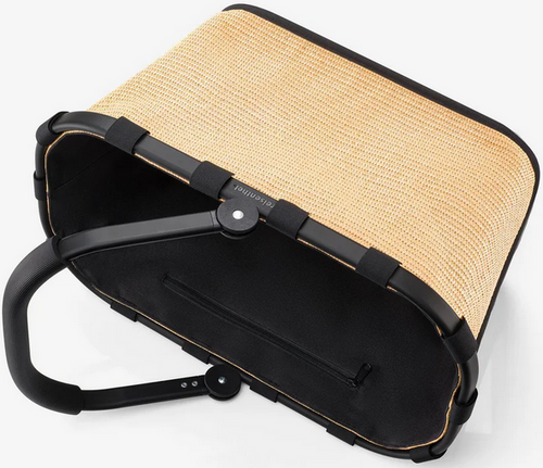 Koszyk carrybag raffia black REISENTHEL