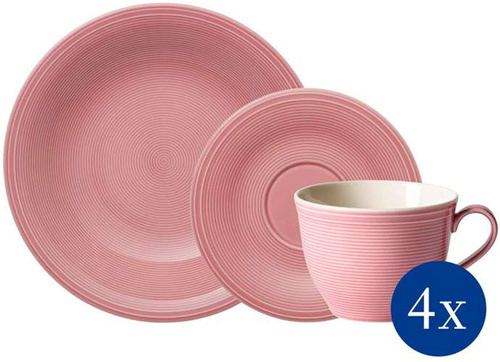 Zestaw kawowy 12el. (4-osobowy) Color Loop Rose VILLEROY BOCH