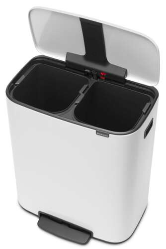 Kosz Bo Pedal Bin 2x30 l biały BRABANTIA 