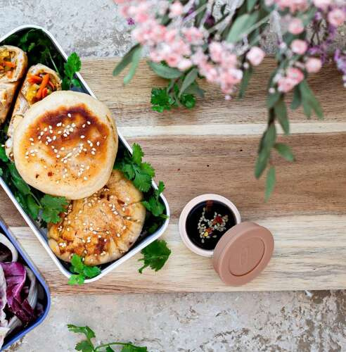 Pojemnik na sos Temple M pink moka MONBENTO