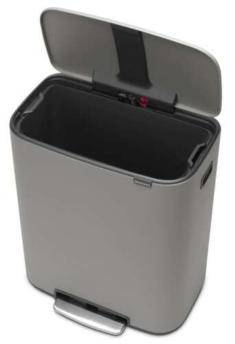 Kosz Bo Pedal Bin 60l szary betonowy powłoka mineralna BRABANTIA