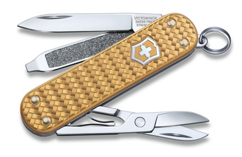 Scyzoryk CLASSIC PRECIOUS ALOX Brass Gold VICTORINOX