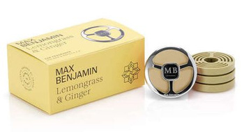 Zapach do auta + 4 wkłady Lemongrass and Ginger Max Benjamin