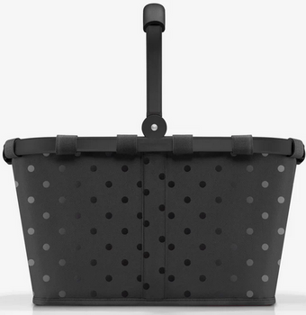 Koszyk carrybag frame glossy dots black REISENTHEL