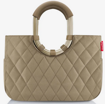 Torba loopshopper M frame rhombus olive REISENTHEL