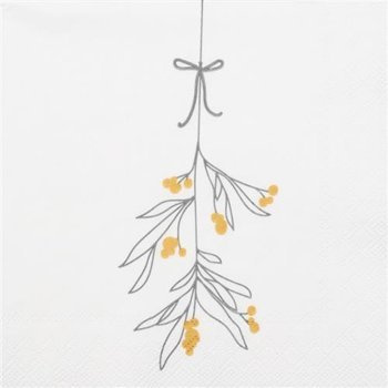 Serwetki 25x25 cm mistletoe RAEDER