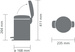 Kosz pedałowy NewIcon 3l Confident Grey BRABANTIA