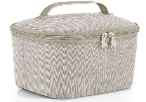 Torba coolerbag S pocket herringbone sand REISENTHEL