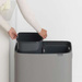 Kosz Bo Touch Bin 2x30 l Concrete Grey powłoka mineralna BRABANTIA