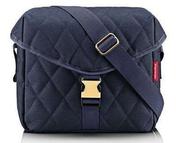 Torba saddle bag M rhombus midnight gold REISENTHEL