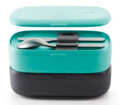 LunchBox To Go 2x500 ml zielony EKUE