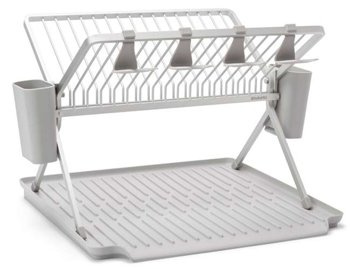 Duża składana suszarka do naczyń Mid Grey BRABANTIA