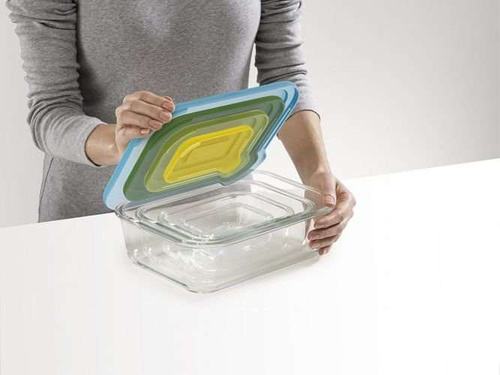 Zestaw 4 szklanych pojemników Nest Glass JOSEPH JOSEPH