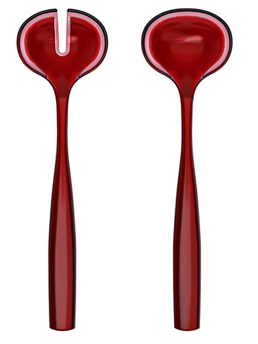 Łyżki do sałaty czerwone Dolcevita GUZZINI