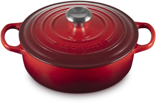 Garnek żeliwny 24 cm Gourmet wiśniowy LE CREUSET