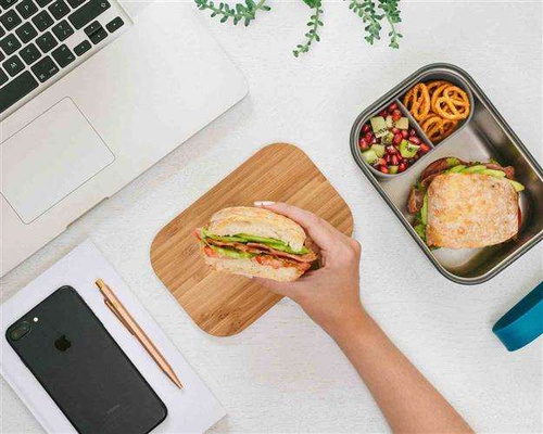 Lunch box na kanapkę L morski BLACK+BLUM