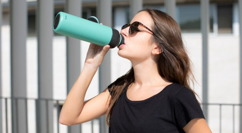 Butelka termiczna 500 ml To Go różowa LEKUE