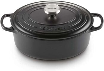 Owalna brytfanna żeliwna 33cm czarna LE CREUSET