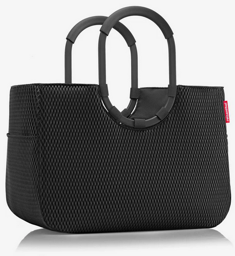 Torba na zakupy loopshopper L mesh black REISENTHEL
