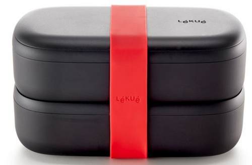 LunchBox To Go 2x500 ml czarny edycja limitowana LEKUE