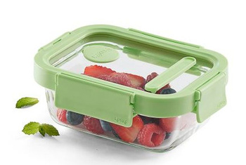 Szklany pojemnik 370ml prostokątny LEKUE