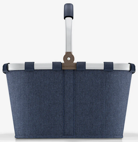 Koszyk carrybag herringbone dark blue REISENTHEL