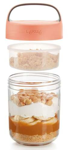 Pojemnik Jar To Go 400 ml coral LEKUE