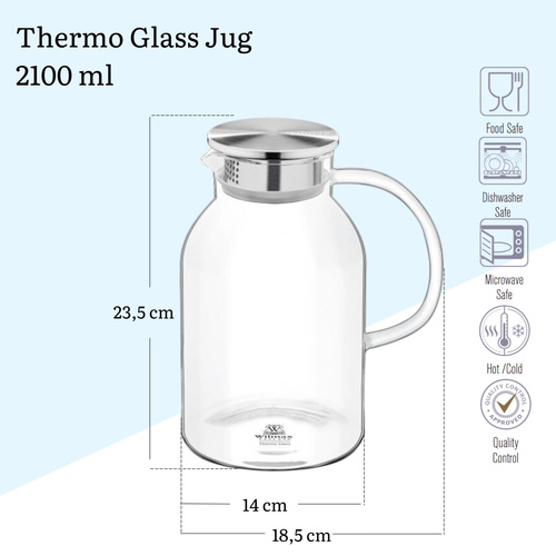 Dzbanek do napojów z pokrywą 2,1l Wilmax