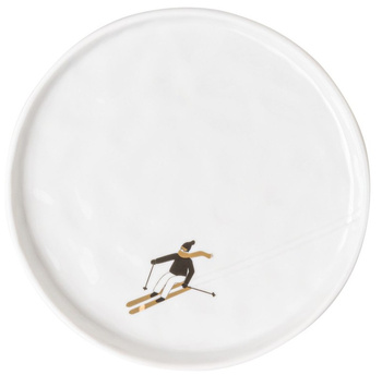 Talerz 15 cm Snowy Day Narty Raeder