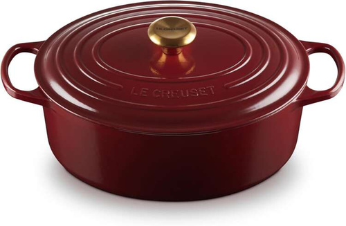 Owalna brytfanna żeliwna Garnet LE CREUSET