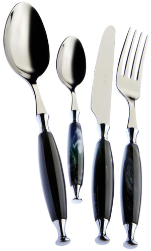 Zestaw sztućców 24 el. (na 6 osób) Country Black BUGATTI 