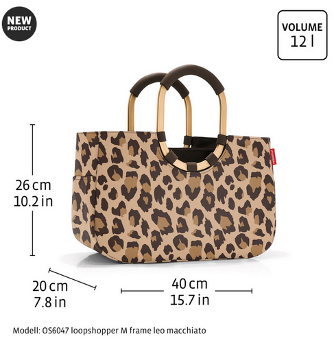 Torba na zakupy loopshopper M black REISENTHEL